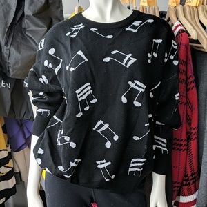 Lady Alice Music Note Very Soft Sweater